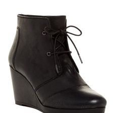 Incaltaminte Femei Blondo Paige Waterproof Wedge Bootie BLACK LEAT