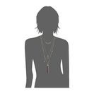 Bijuterii Femei Betsey Johnson Americana Three Row Necklace RedWhite