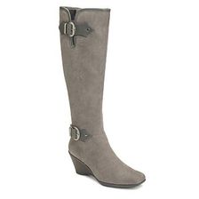 Incaltaminte Femei Aerosoles Wonderful Wide Calf Wedge Boot Grey