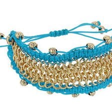 Bijuterii Femei Sam Edelman Chainmail Macrame Bracelet Turquoise