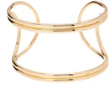 14th & Union Curved Open Cuff Bracelet GOLD