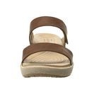 Incaltaminte Femei Crocs A-Leigh 2-Strap Mini Wedge HazelnutChai