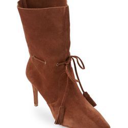 Incaltaminte Femei French Connection Tan Rowdy Pointed Toe High Heel Booties Tan