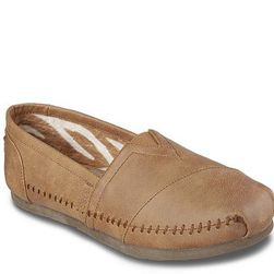 Incaltaminte Femei Skechers Bobs Luxe Blue Skies Sport Flat Cognac