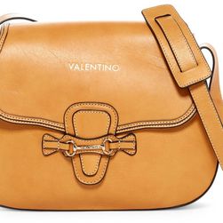 Valentino By Mario Valentino Lucy Leather Saddle Bag MIELE
