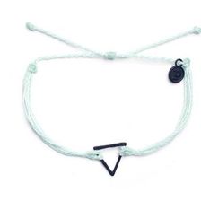 Accesorii Femei Pura Vida Black Hammered Triangle Seafoam Multicolor