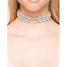Bijuterii Femei CheapChic Lita Beaded Choker Gray