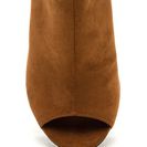 Incaltaminte Femei CheapChic Not A Peep Faux Nubuck Booties Chestnut