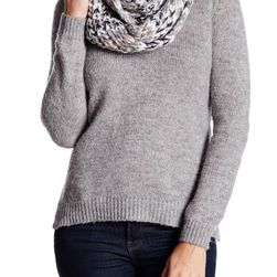 Accesorii Femei Collection Xiix Metallic Accent Knit Infinity Scarf MORNING FOG