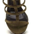 Incaltaminte Femei CheapChic Stack Up Caged Faux Suede Platforms Olive