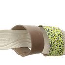 Incaltaminte Femei Crocs Leigh II 2-Strap Graphic Wedge BronzeGold