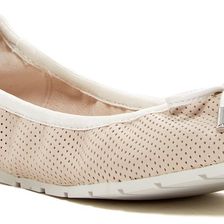 Kenneth Cole New York Saturn Perforated Ballet Flat Bone
