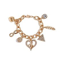 Bijuterii Femei GUESS Gold-Tone Link Charm Bracelet gold