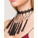 Bijuterii Femei CheapChic Bohemian Rhapsody Tassel Choker Black