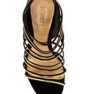 Incaltaminte Femei Schutz Myrna Caged Heel Sandal BLACK-OURO