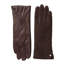 Accesorii Femei Cole Haan Braided Back Leather Glove Mahogany