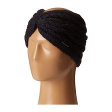 Michael Kors Cable Knit Jersey Twisted Headband New Navy