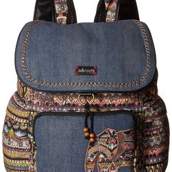 Sakroots Artist Circle Signature Backpack Taupe One World