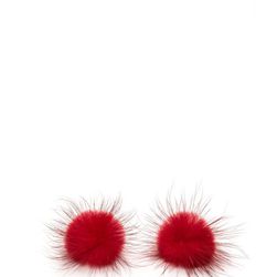 Bijuterii Femei CheapChic Faux Fur A Change Earrings Red