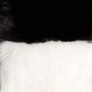 Accesorii Femei Free Press Two-Tone Faux Fur Oblong Scarf BLACK-WHITE