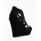Incaltaminte Femei CheapChic Cutout Multi Strap Wedge Black