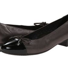 Incaltaminte Femei ara Bria Brown MetallicBlack Patent Toe