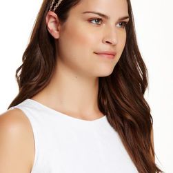 Accesorii Femei Natasha Accessories Double Twist Stretch Headband GOLD