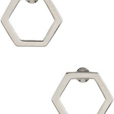 Marc by Marc Jacobs Hexagon Stud Earrings ARGENTO