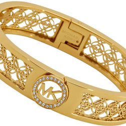 Michael Kors Open Monogram Fulton Hinge Bangle N/A