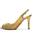 Incaltaminte Femei Sergio Rossi Metallic Leather Slingback Pump Gold