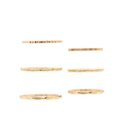 Bijuterii Femei Forever21 Etched Ring Set Gold