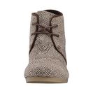 Incaltaminte Femei TOMS Desert Wedge Brown Woven Diamond