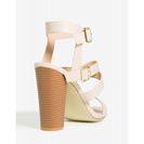 Incaltaminte Femei CheapChic Brandy-6 Lone Ranger Heel Nude