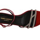 Incaltaminte Femei Gucci Metallic Leather Flat Sandal Red