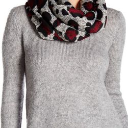 Accesorii Femei Natasha Accessories Animal Print Infinity Scarf GRY-BURG