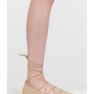 Incaltaminte Femei CheapChic Barre Beauty Lace-up Ballet Flats Nude