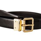 Accesorii Femei Cole Haan 25mm Saffiano to Patent Feather Edge Reversible Belt Black