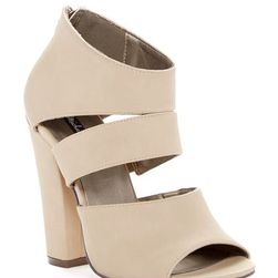 Incaltaminte Femei Michael Antonio Jestin Open Toe Heel Natural