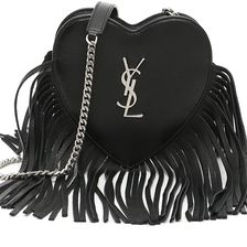 Saint Laurent Suede Love Bag BLACK