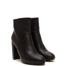 Incaltaminte Femei CheapChic High Standard Faux Leather Booties Black