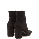 Incaltaminte Femei CheapChic All Squared Away Faux Suede Booties Black