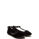 Incaltaminte Femei CheapChic Little Twist Velvet Ballet Flats Black