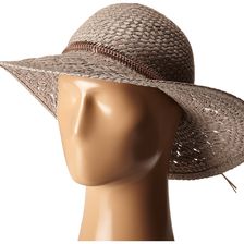 BCBGeneration Feather Chain Floppy Hat Taupe