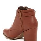 Incaltaminte Femei Michael Antonio Mime Lace-Up Bootie cognac