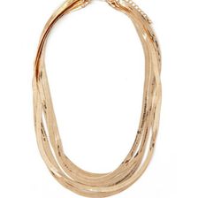 Bijuterii Femei Forever21 Herringbone Chain Necklace Gold