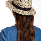 Accesorii Femei Vince Camuto Braided Raffia Fedora BLACK