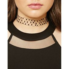 Bijuterii Femei Forever21 Beaded Tattoo Choker Black