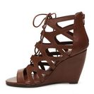 Incaltaminte Femei MIA Dolma Wedge Sandal Cognac