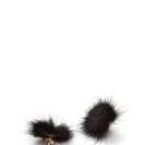 Bijuterii Femei CheapChic Faux Fur A Change Earrings Black