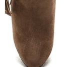 Incaltaminte Femei CheapChic Fringe-off Chunky Faux Suede Booties Taupe